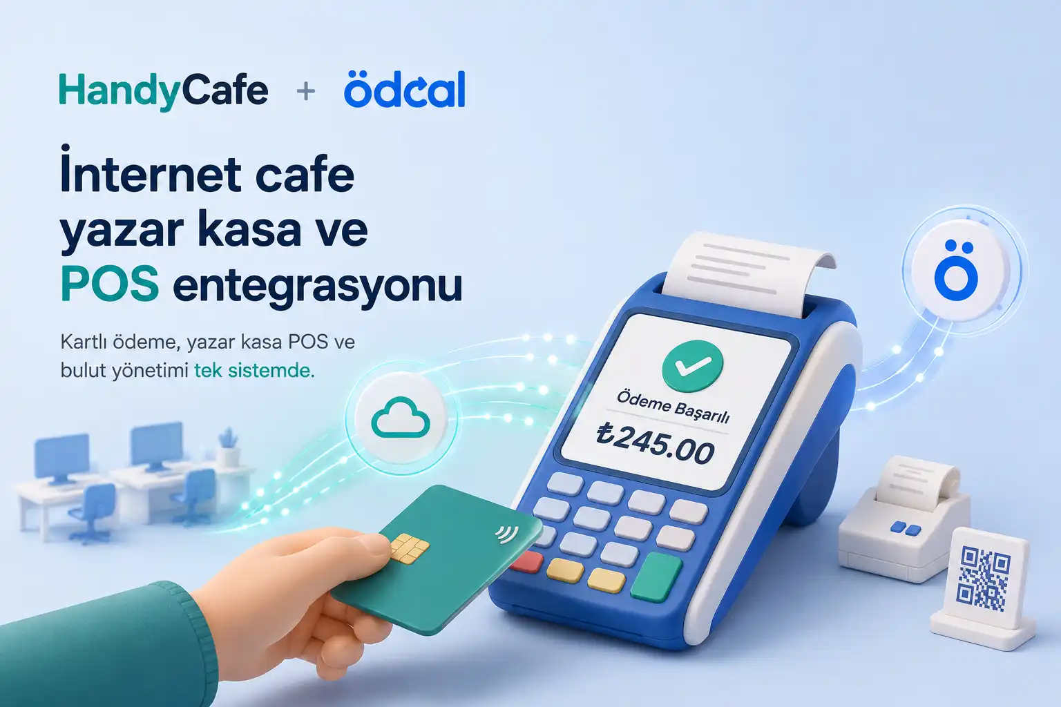 HandyCafe ve ÖdeAl yazarkasa POS entegrasyonu